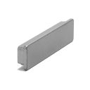 MetalBevRail EndPlug Silver
