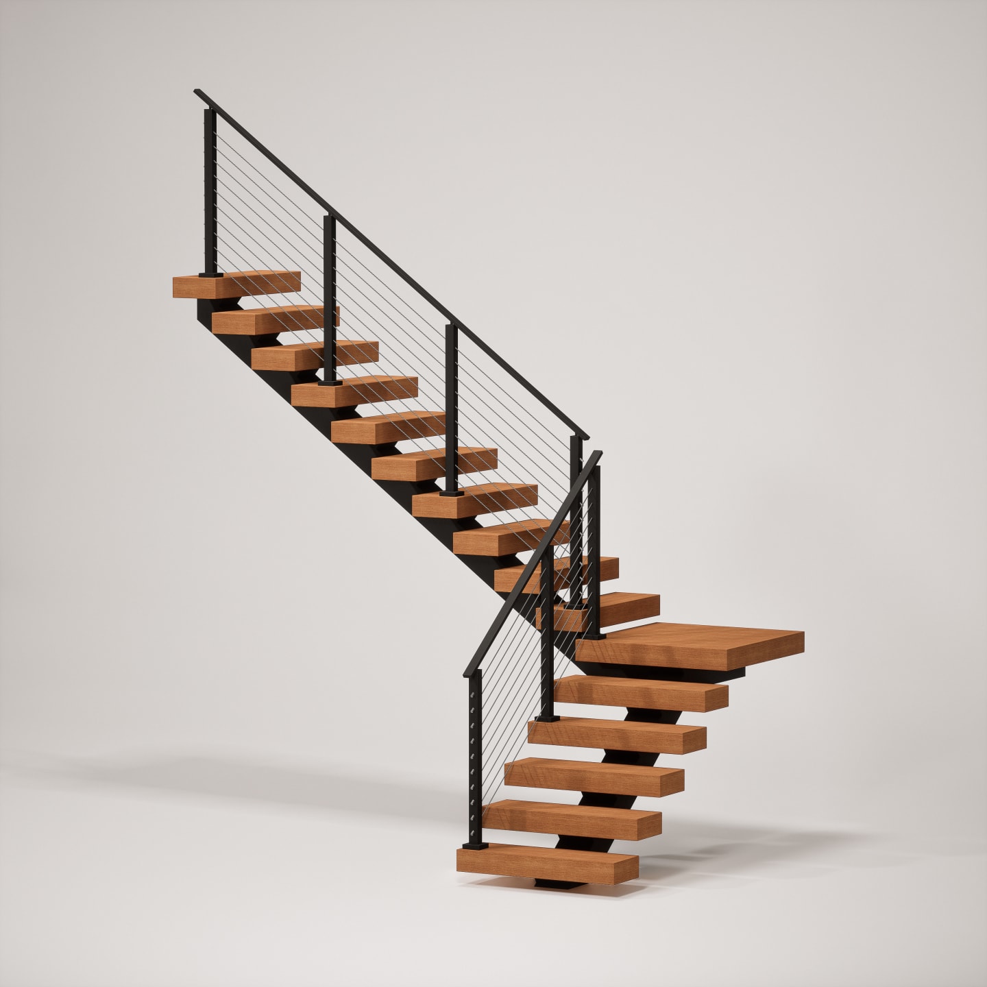 90-Degree Mono Stringer | Cable Railing | Viewrail | Viewrail