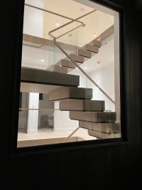 Stack stair seen through window