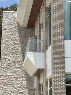 Commercial balcony glass