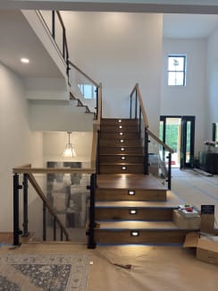 Post glass railing
