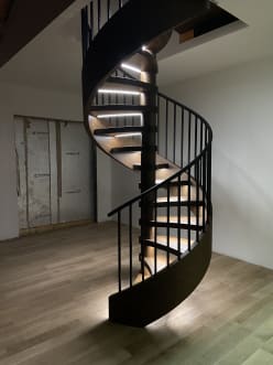 LED spiral stair