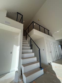 Interior stair cable railing