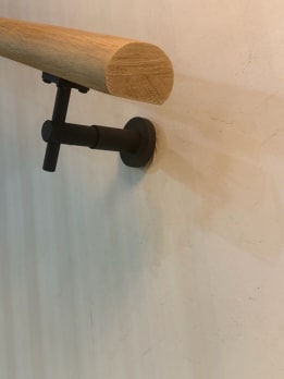 Wall handrail bracket detail