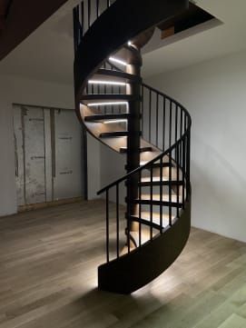 LED spiral stair
