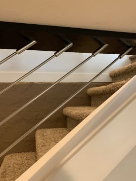 Rod termination at ceiling