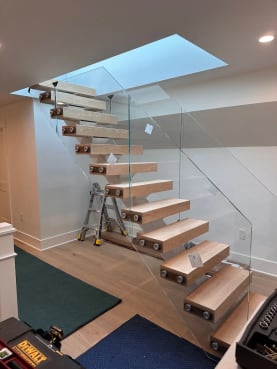 Floating stair