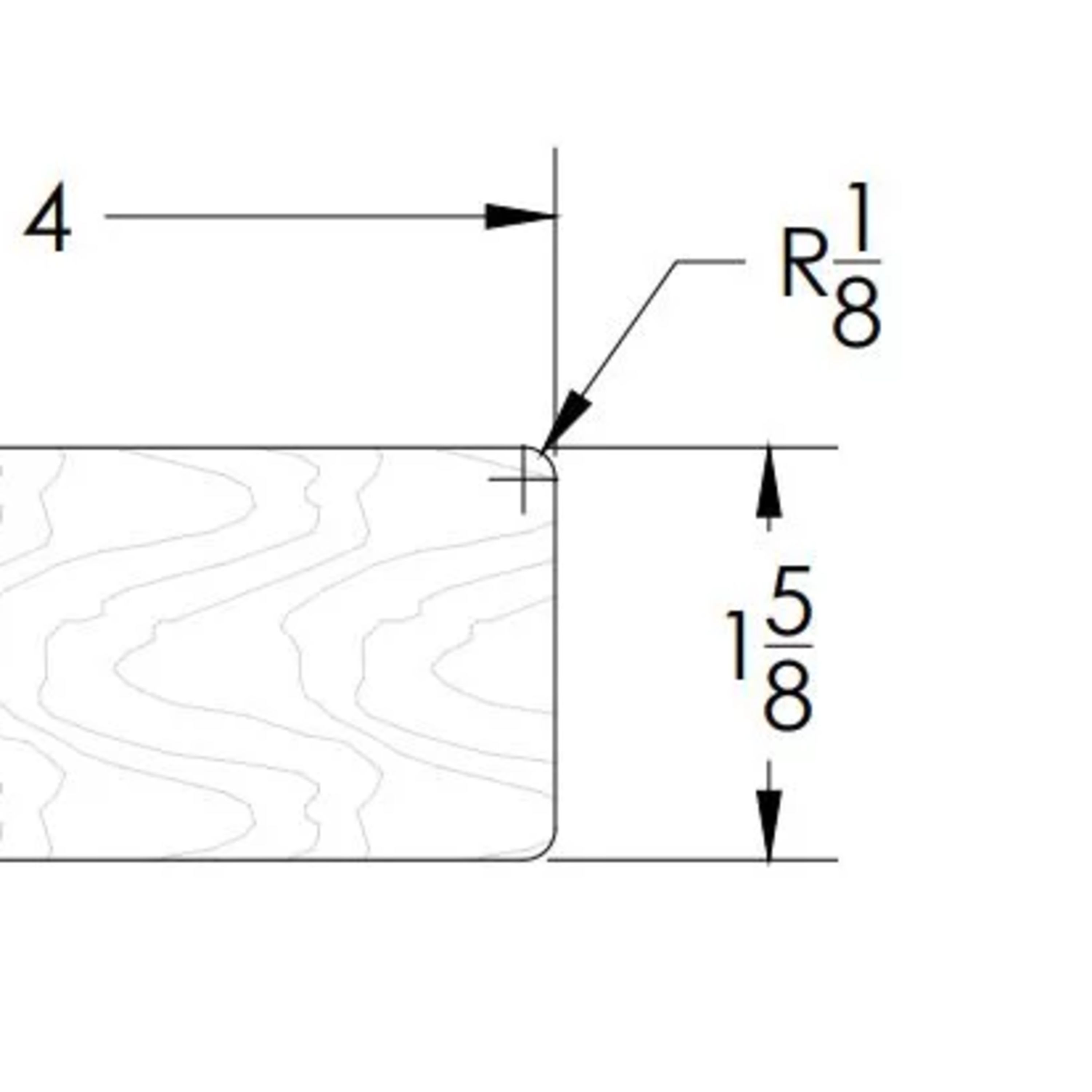 6005 Beverage Handrail diagram