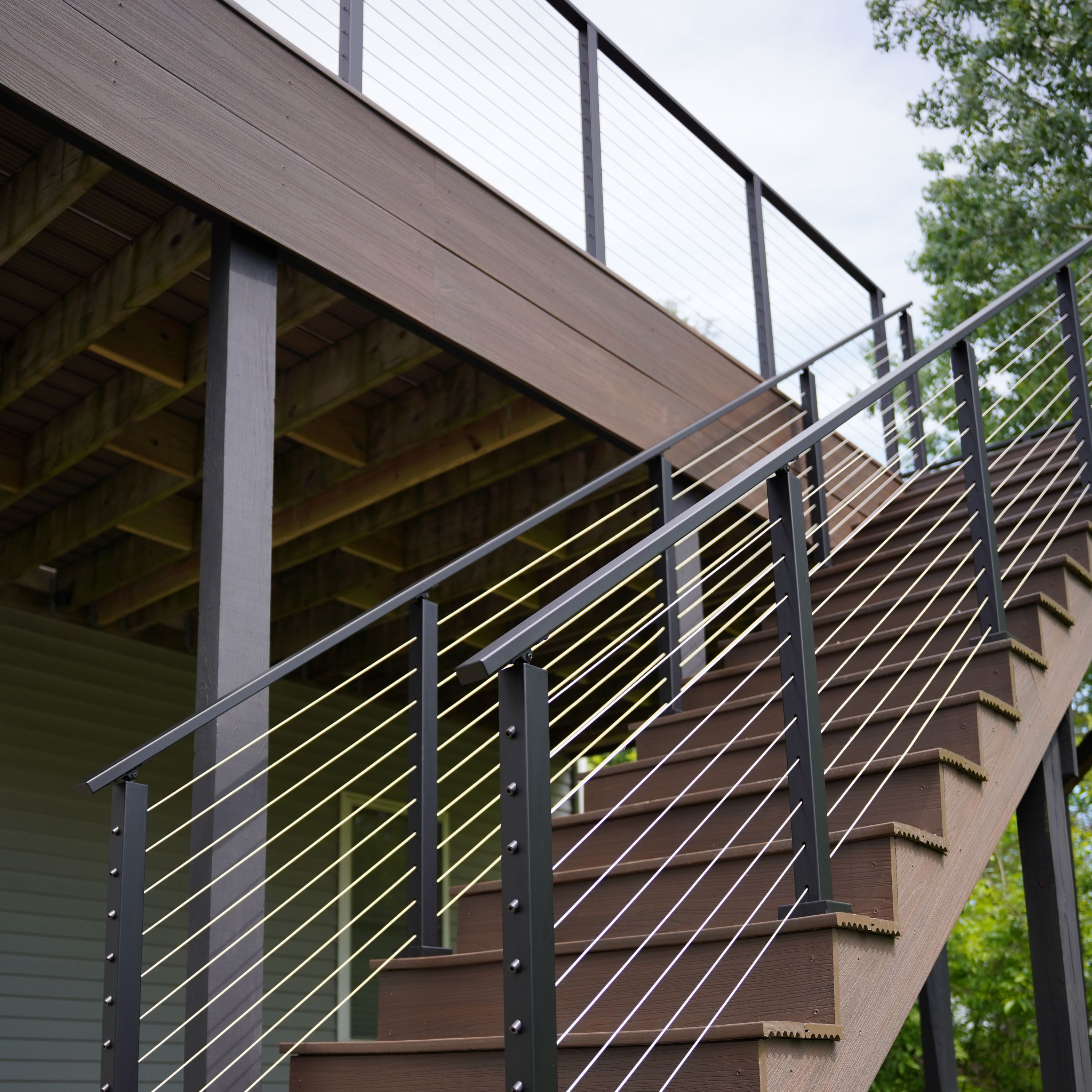 Aluminum Cable Railing Kit for Stairs | 4 to 16 ft lengths | Viewrail