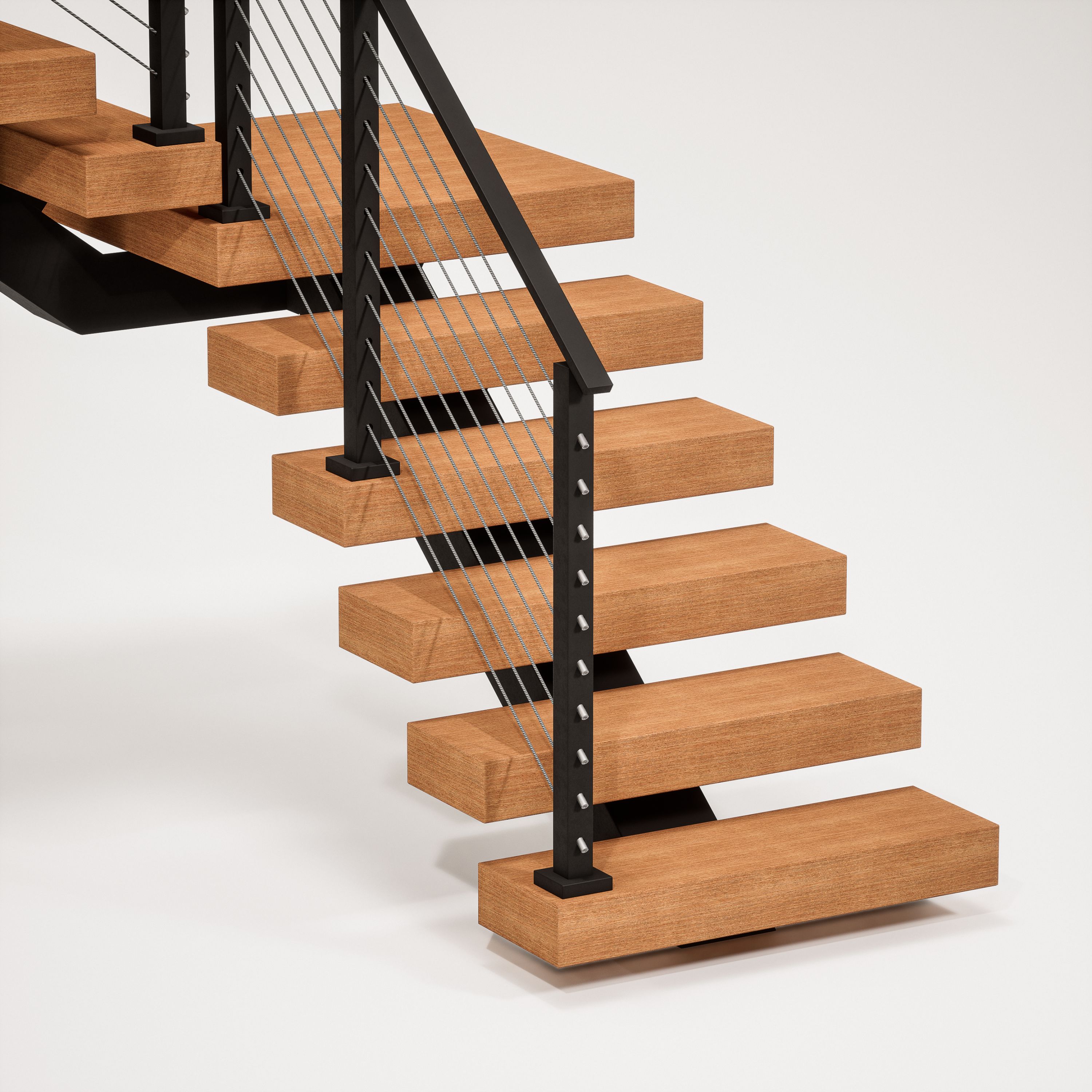 90-Degree Mono Stringer | Cable Railing | Viewrail | Viewrail