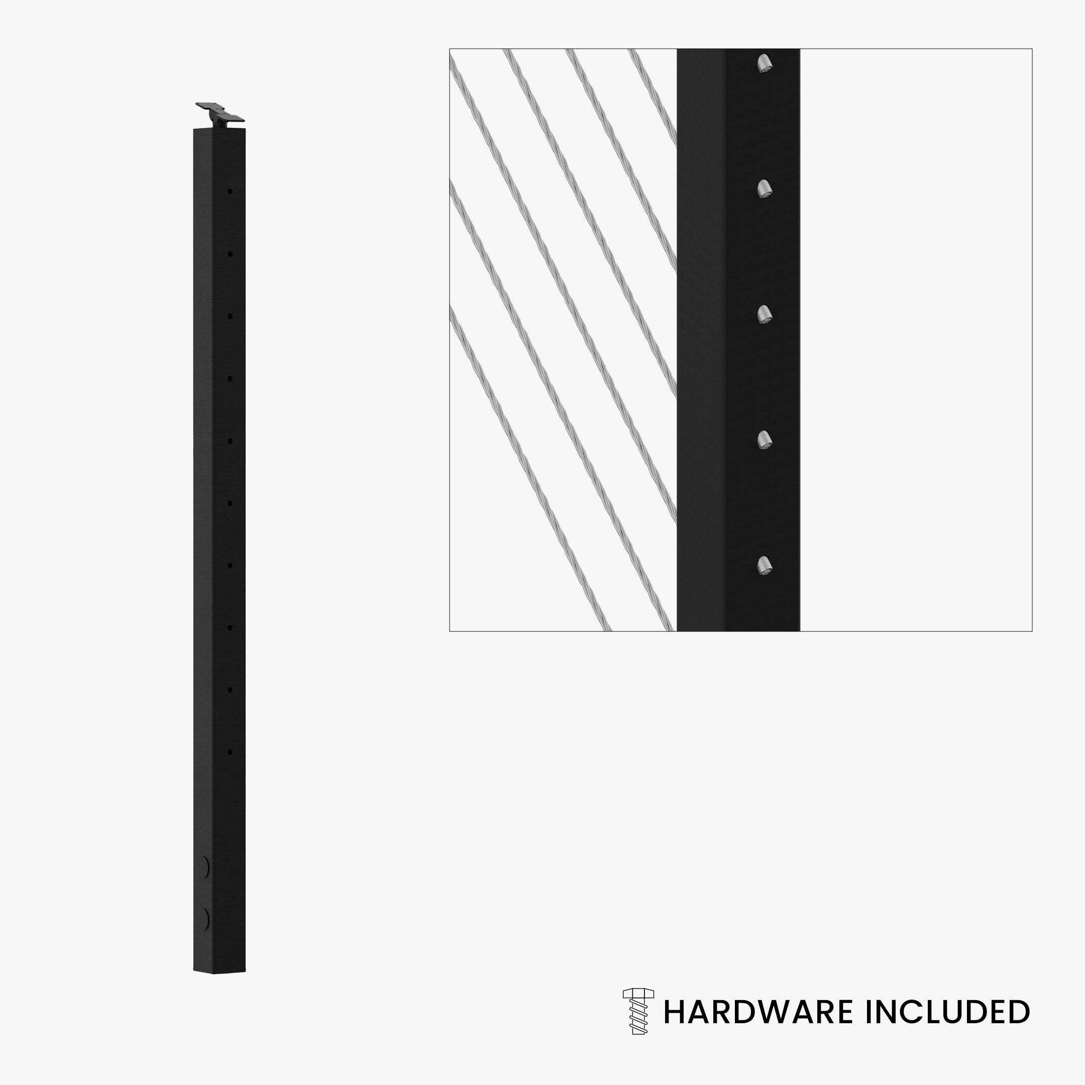 Express Side Mount Angle End Post