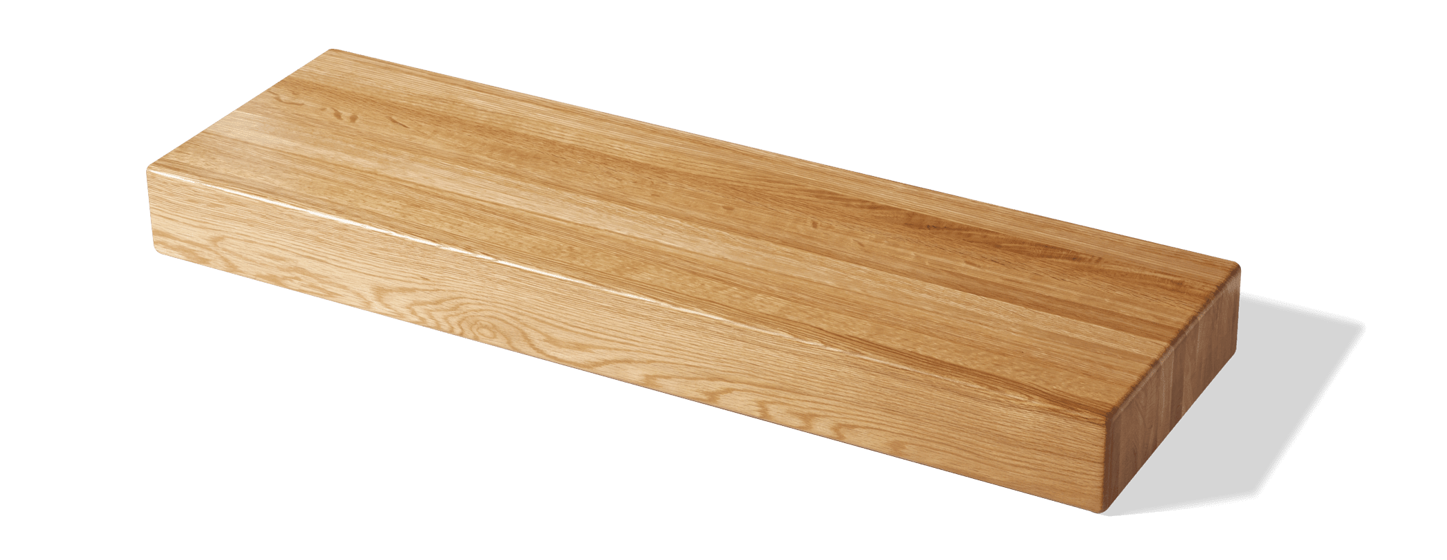 2-1/2" White Oak Butcher Block Tread