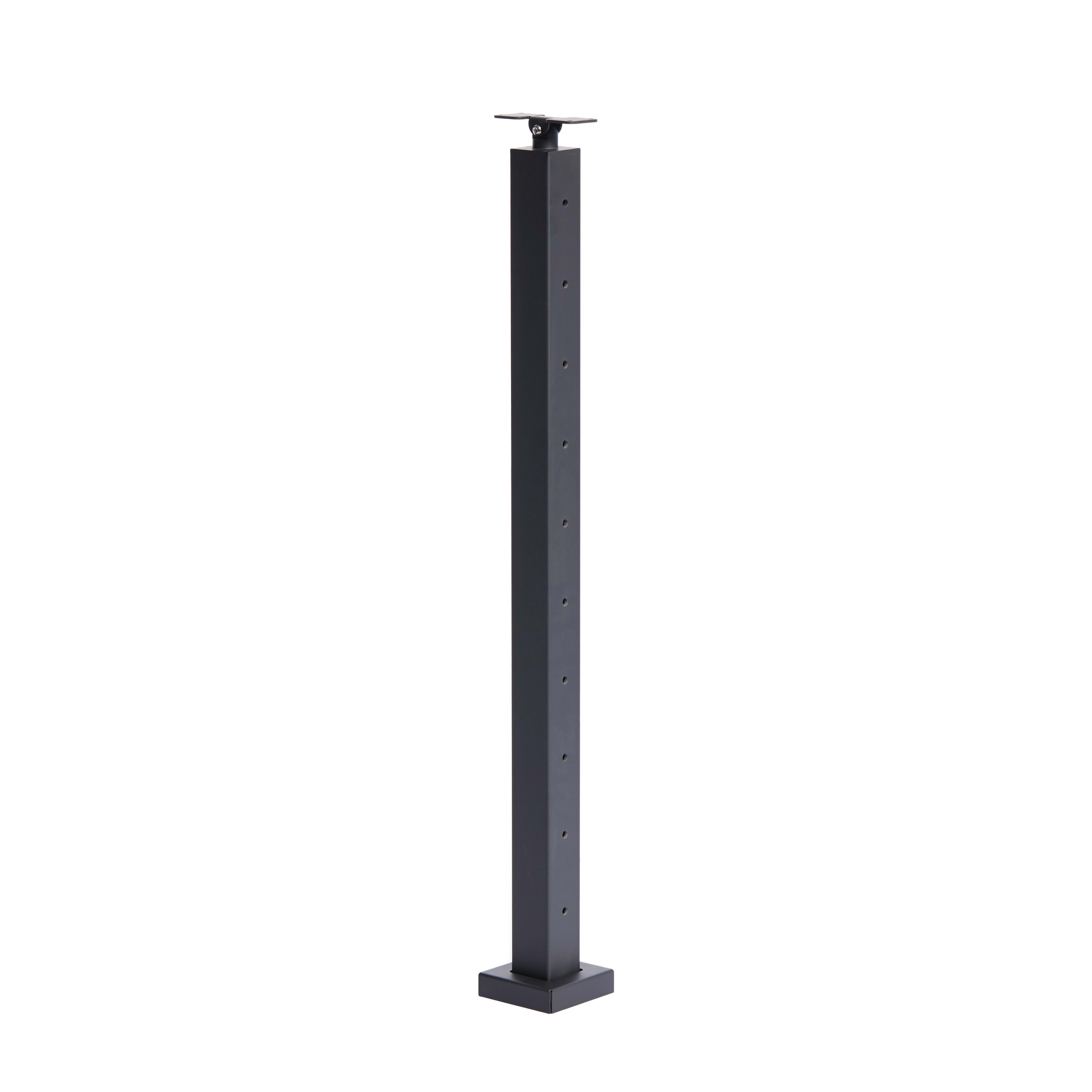 Angle line Post with black finish