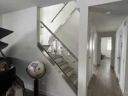 Glass stair