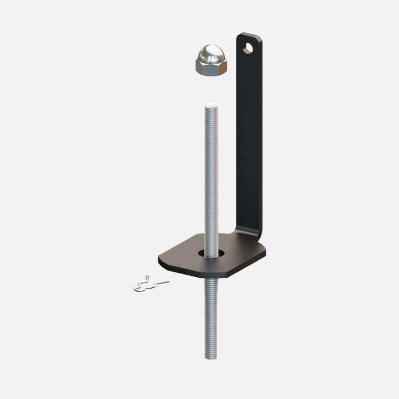 Hollow Floor Post Mounting Bracket Kit