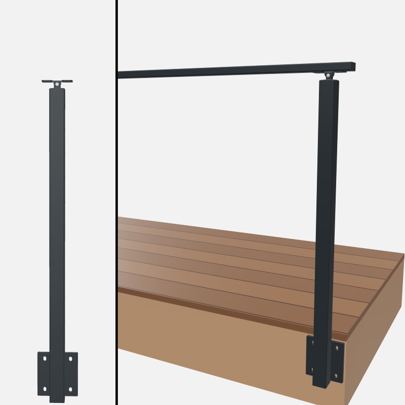 Blank Post, Signature Cable, Side Mount, Universal Top