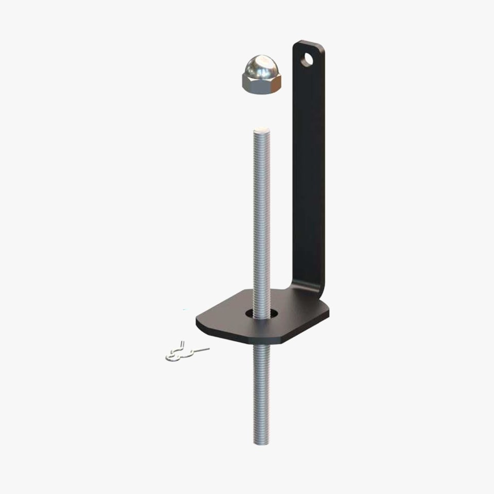 Hollow Floor Post Mounting Bracket Kit