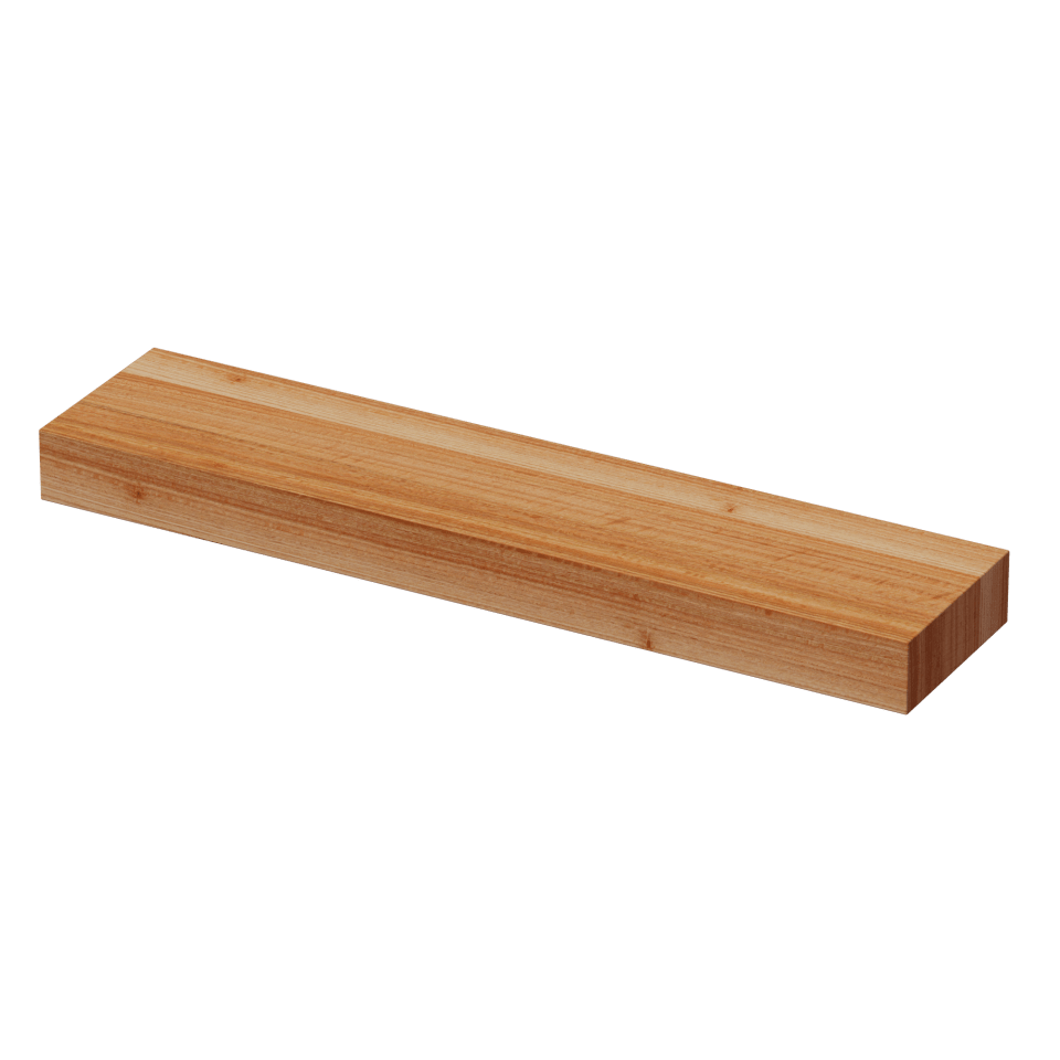 2-1/2" Quartersawn White Oak Butcher Block Tread