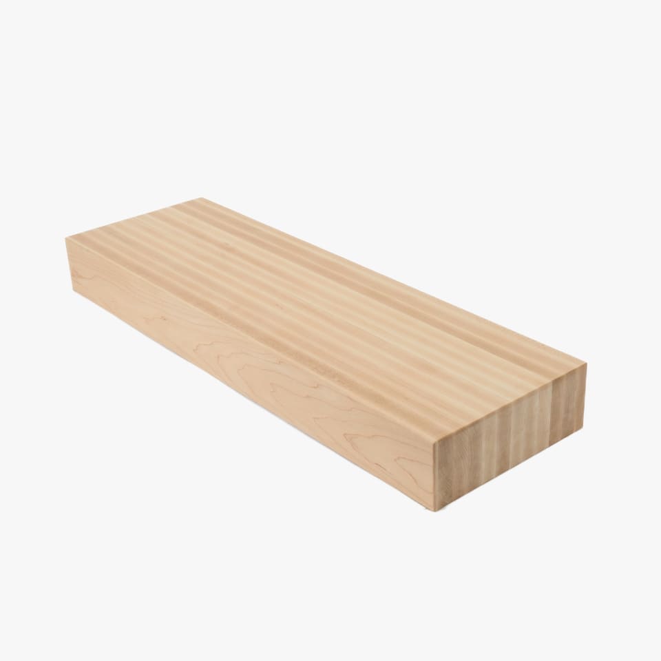 4" Thick Hard Maple Stair Tread - Butcher Block