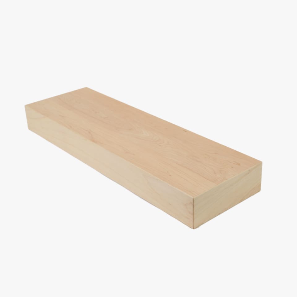 4" Thick Hard Maple Stair Tread - Signature