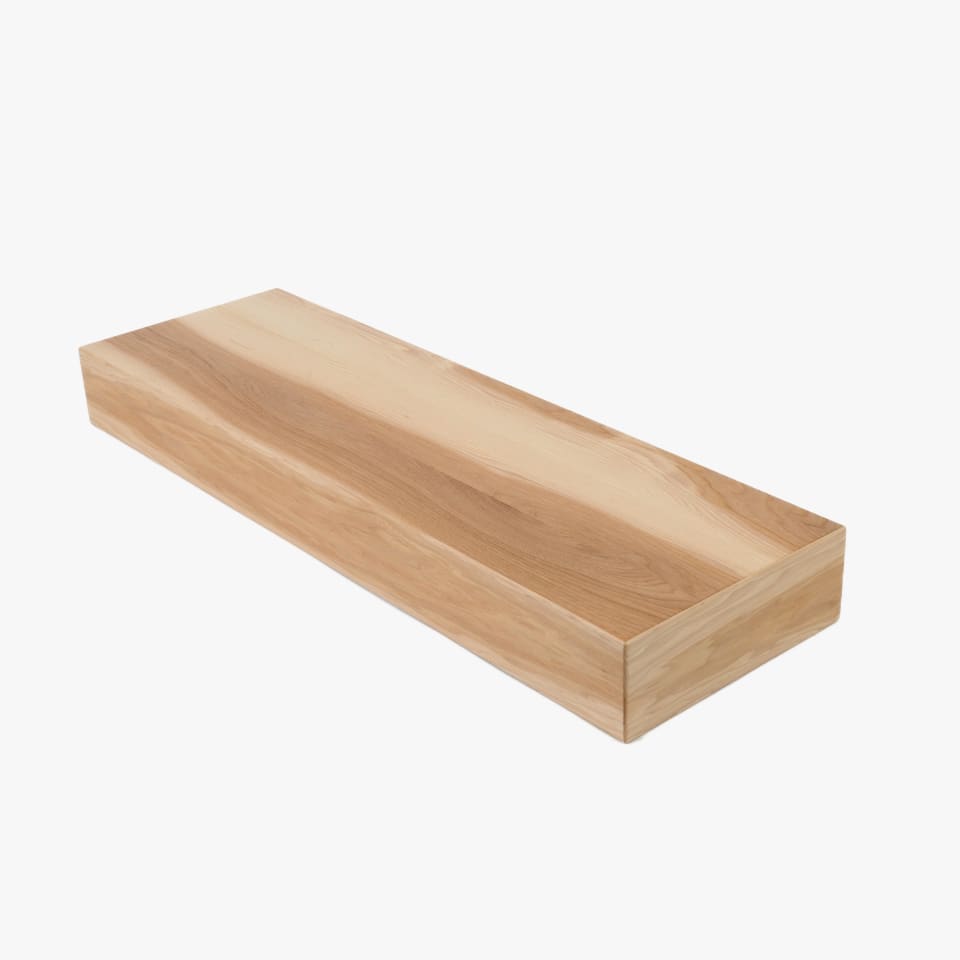 4" Thick Hickory Stair Tread - Signature