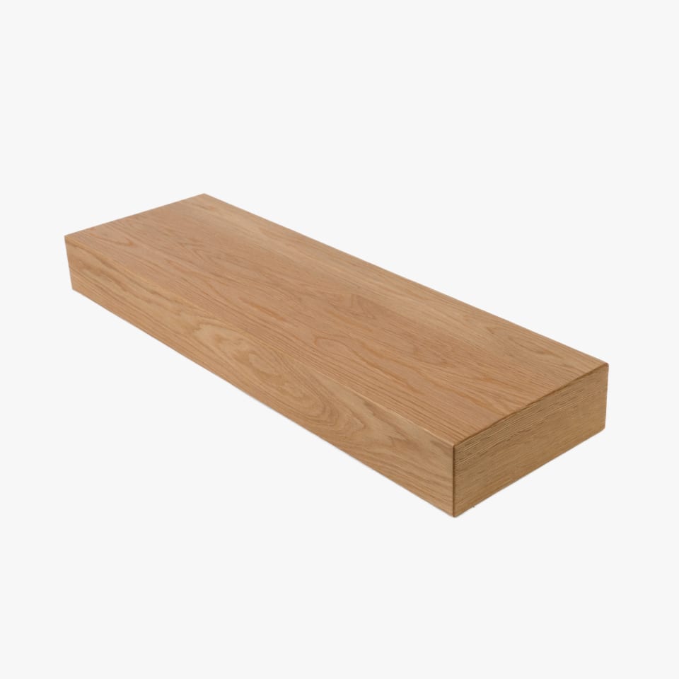 4" Thick White Oak Stair Tread - Signature