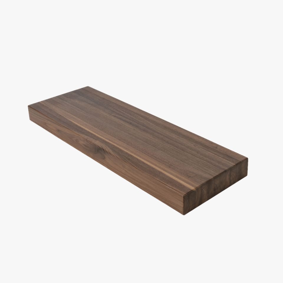 2" Thick Walnut Stair Tread - Butcher Block