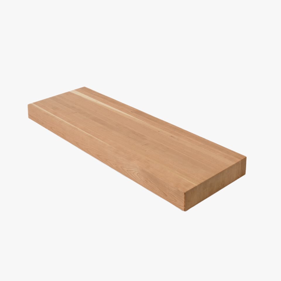 2" Thick American Cherry Stair Tread - Butcher Block