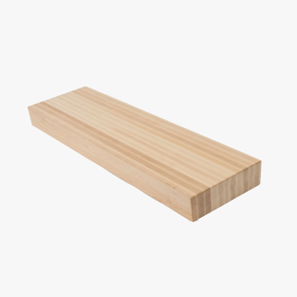 3" Thick Hard Maple Stair Tread - Butcher Block