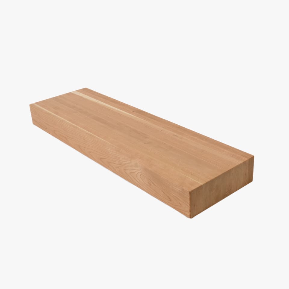 3-1/2" Thick American Cherry Stair Tread - Butcher Block