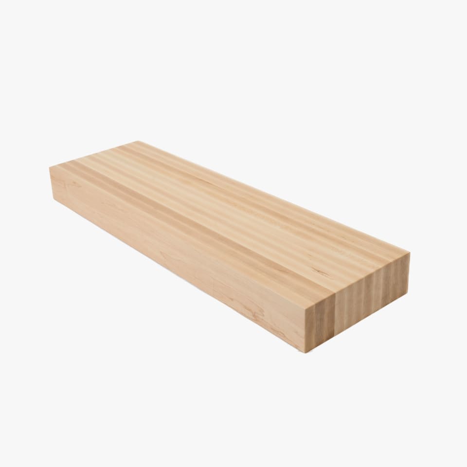 3-1/2" Thick Hard Maple Stair Tread - Butcher Block