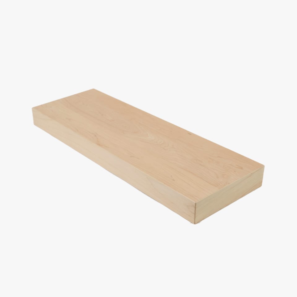 2-1/2" Thick Hard Maple Stair Tread - Signature