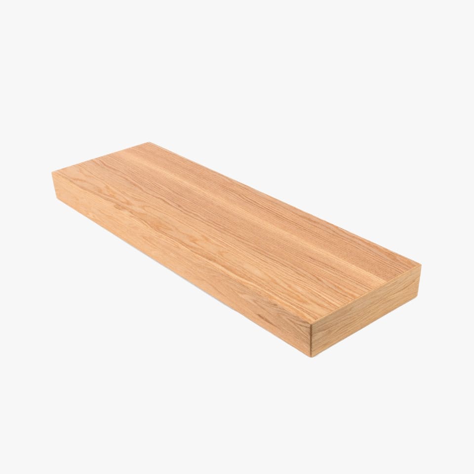 2-1/2" Thick Red Oak Stair Tread - Signature