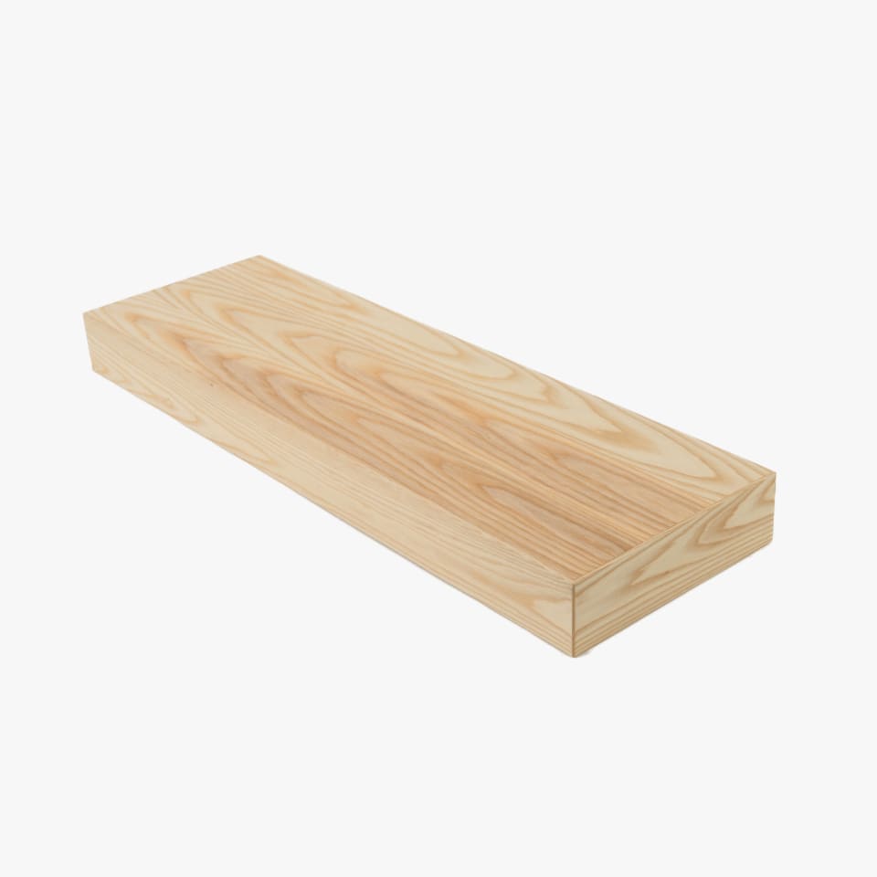 3-1/2" Thick Ash Stair Tread - Signature