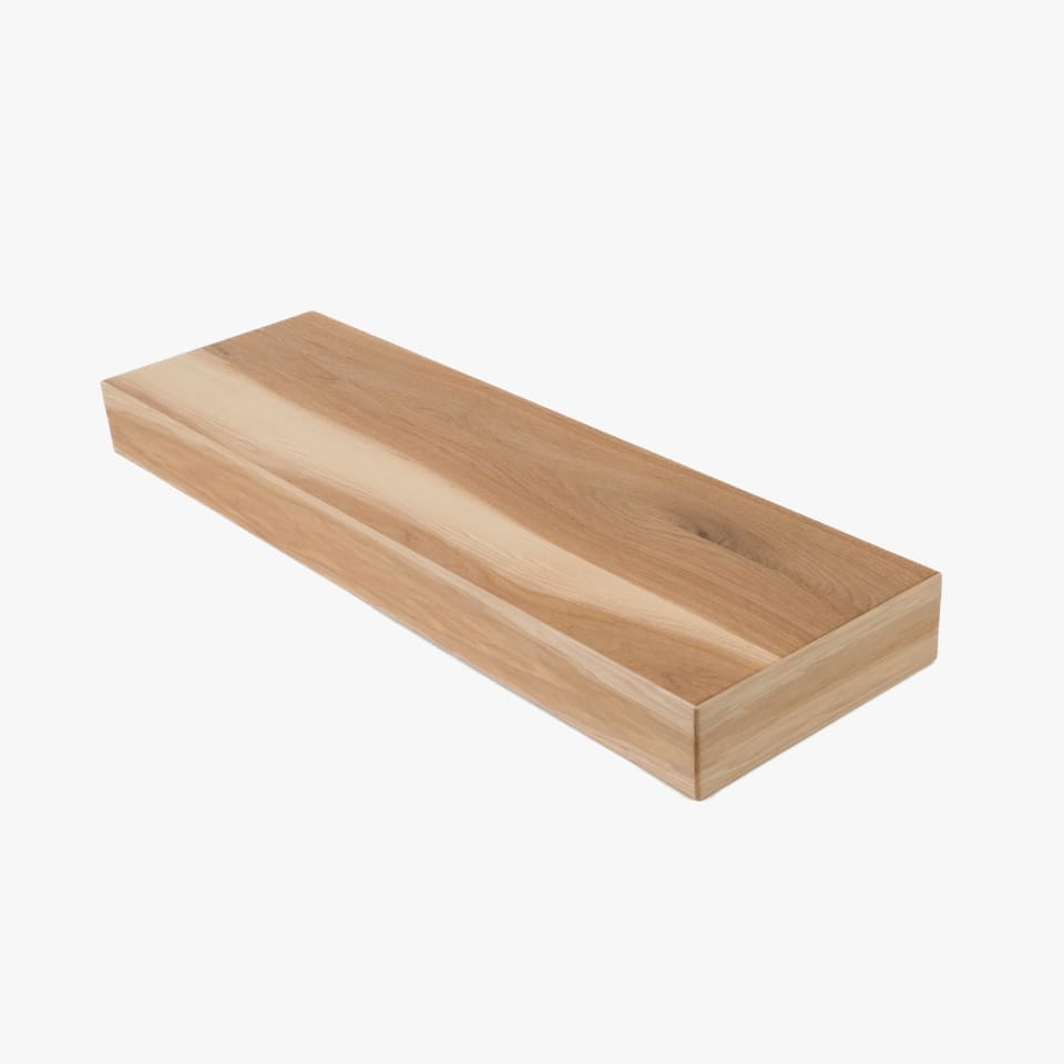 3-1/2" Thick Hickory Stair Tread - Signature