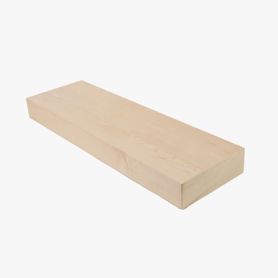 3-1/2" Thick Hard Maple Stair Tread - Signature