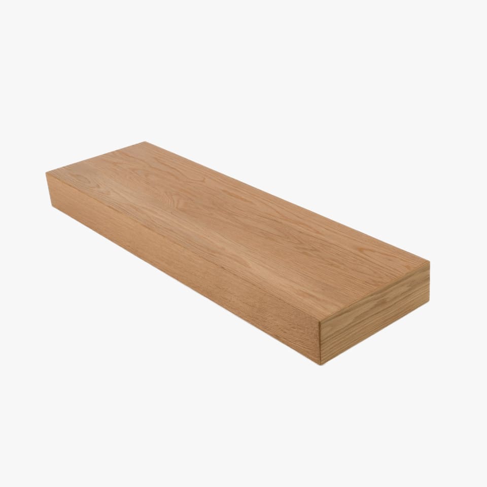 3-1/2" Thick White Oak Stair Tread - Signature