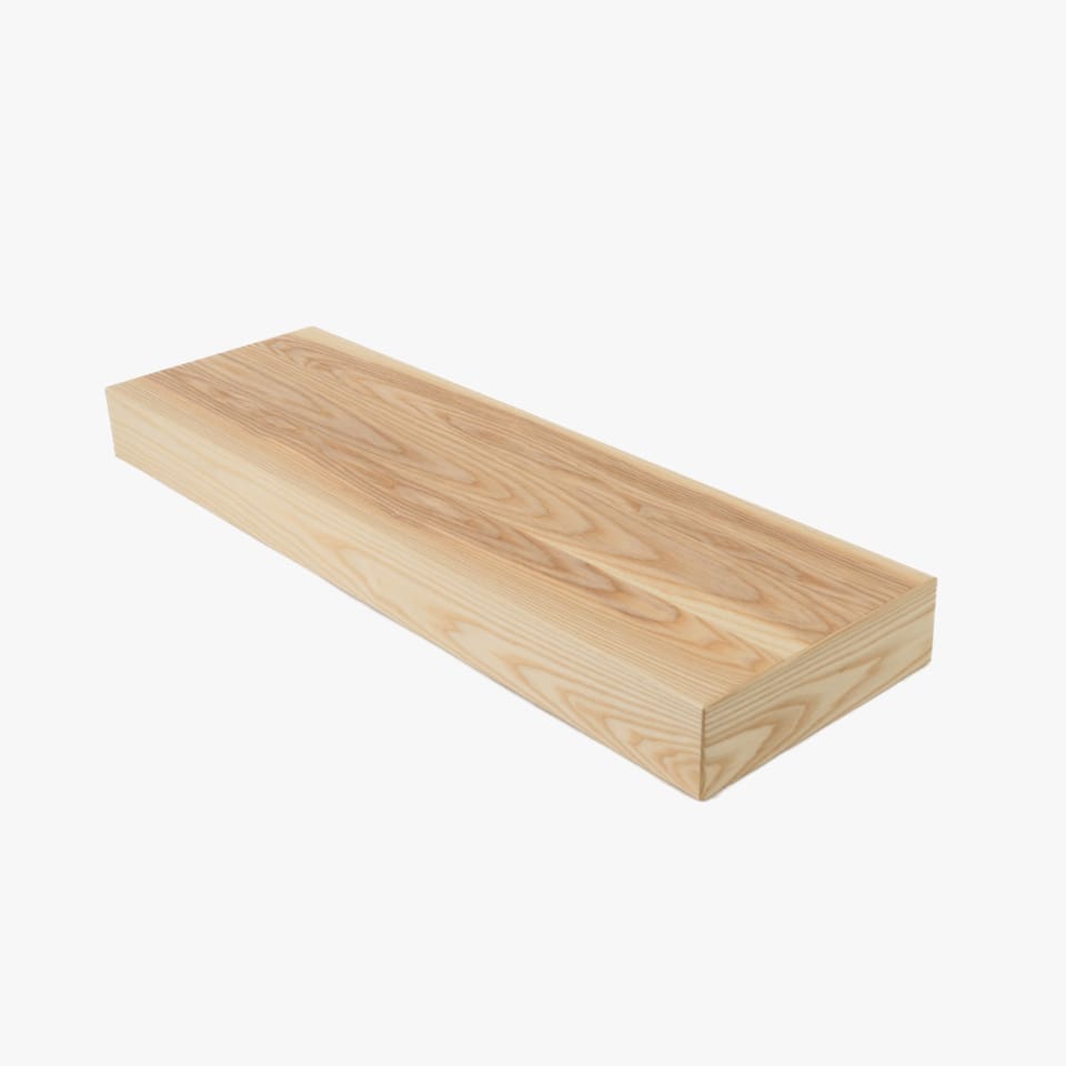 3" Thick Ash Stair Tread - Signature