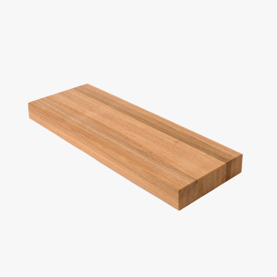 2" Thick Red Oak Stair Tread - Butcher Block