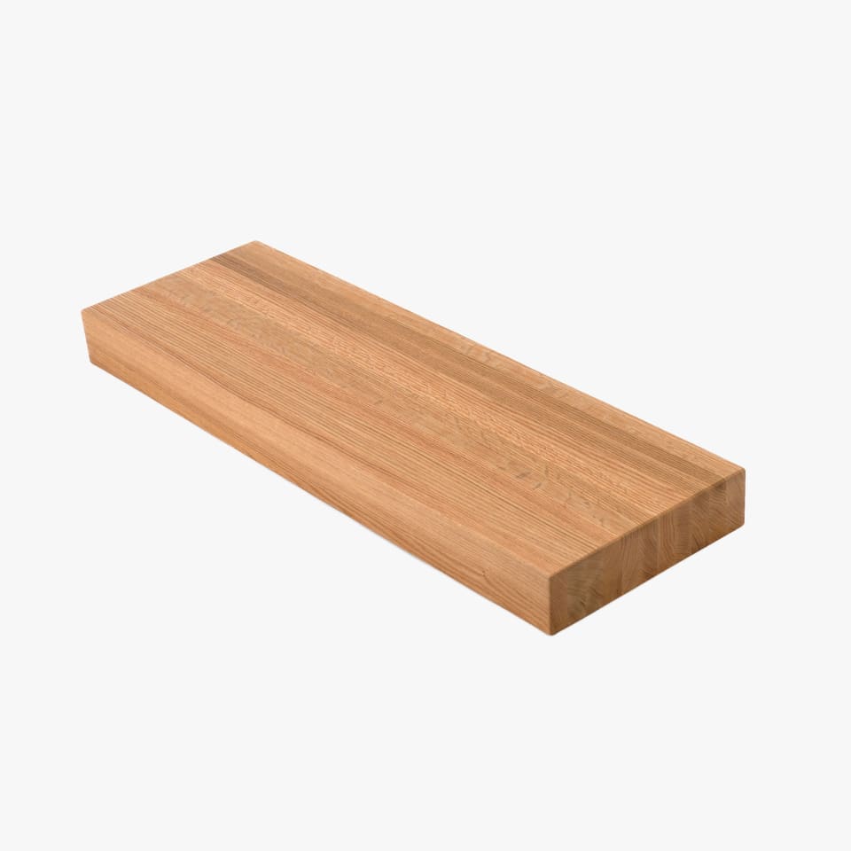 3" Thick Red Oak Stair Tread - Butcher Block