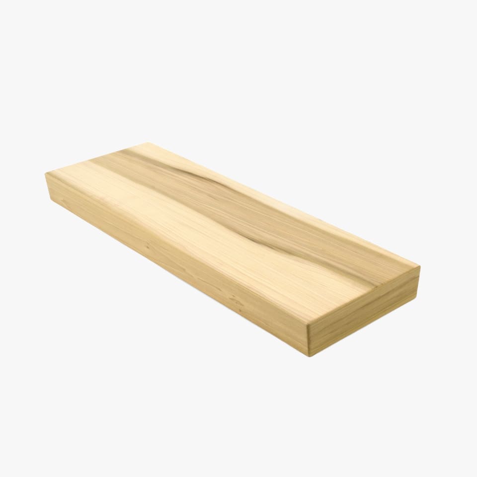 2-1/2" Thick Poplar - Stain Grade Stair Tread - Signature