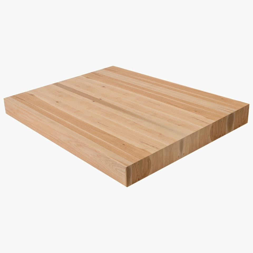 3-1/2" Thick Hickory Landing Platform - Butcher Block