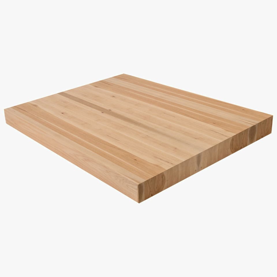 3" Thick Hickory Landing Platform - Butcher Block