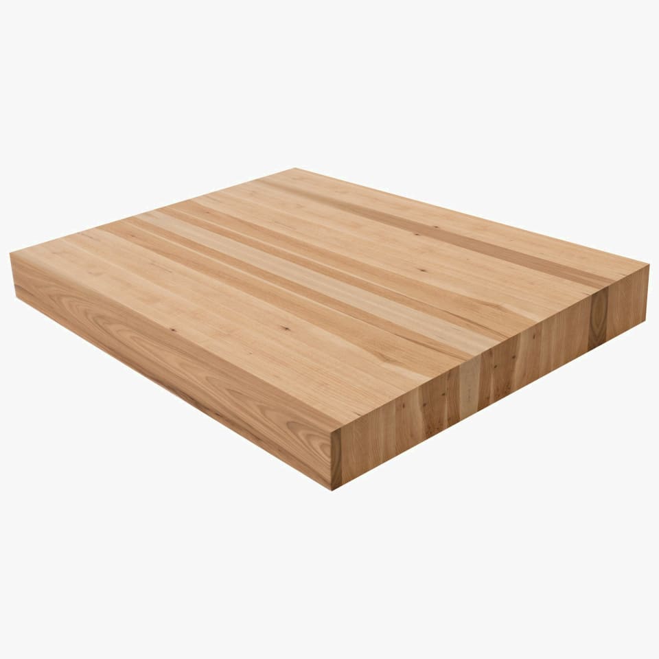 4" Thick Hickory Landing Platform - Butcher Block