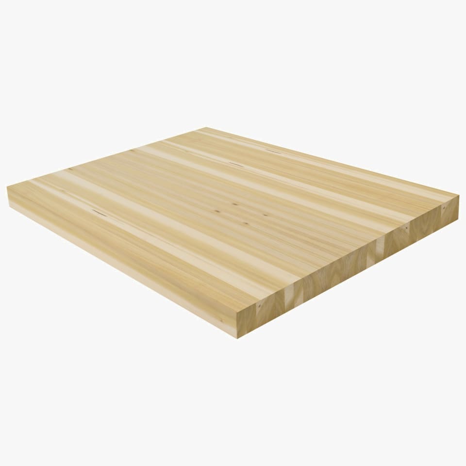 2-1/2" Thick Paint Grade Landing Platform - Butcher Block