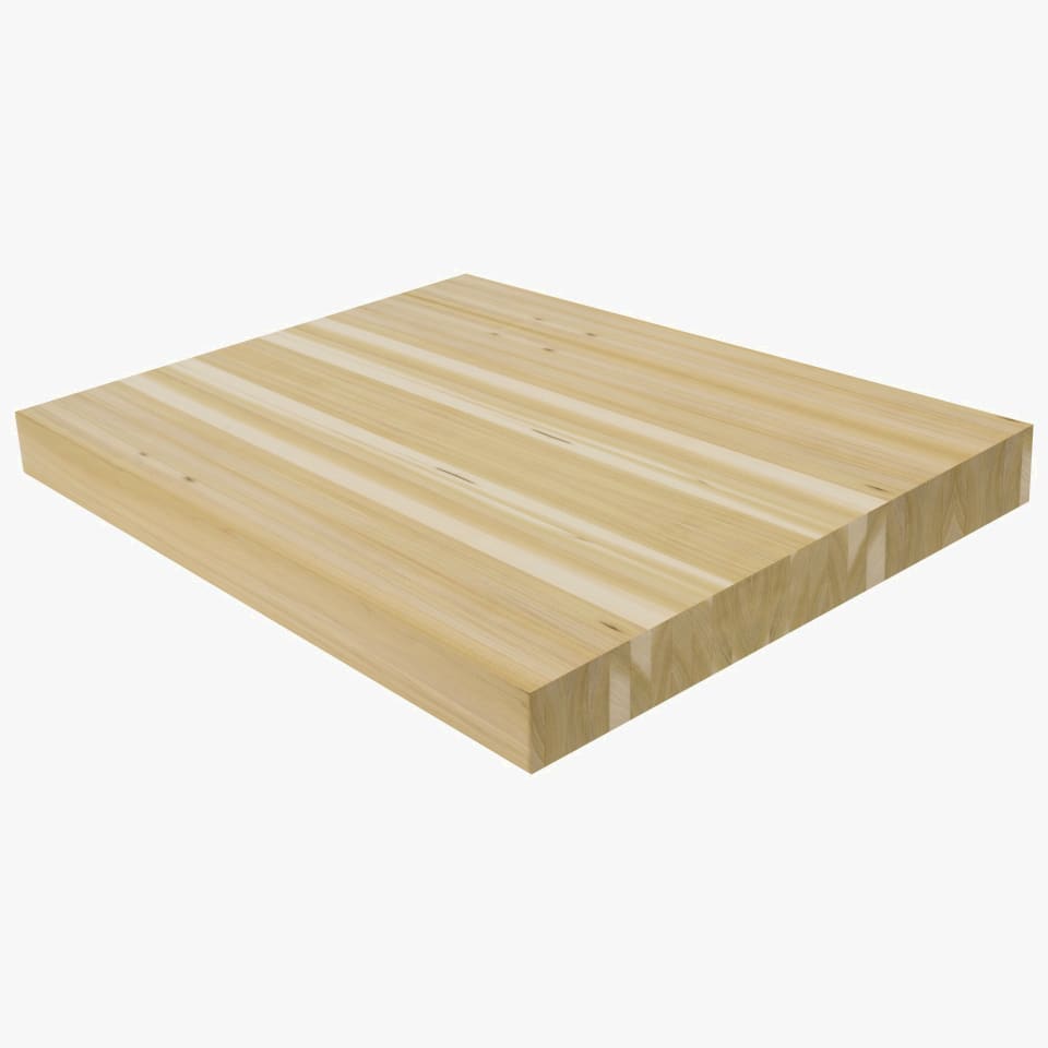 3-1/2" Thick Paint Grade Landing Platform - Butcher Block