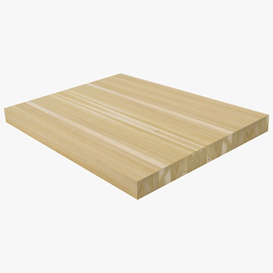 3" Thick Poplar - Stain Grade Landing Platform - Butcher Block