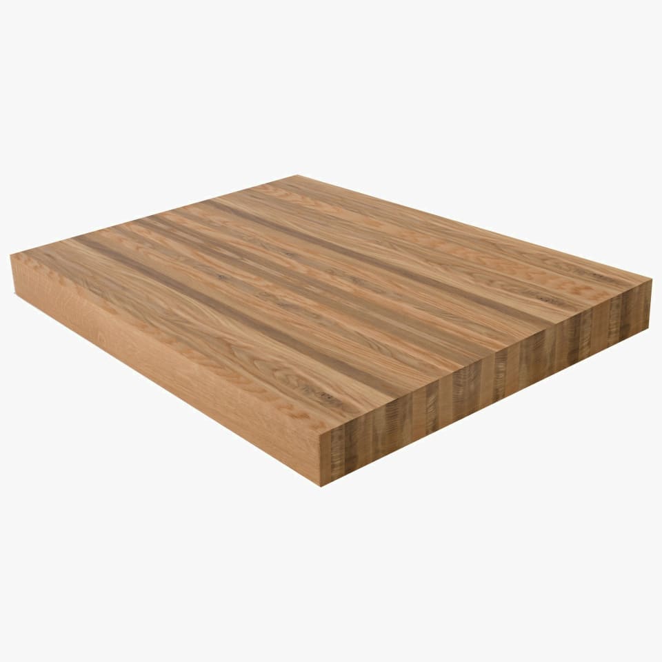 3-1/2" Thick Quartersawn White Oak Landing Platform - Butcher Block