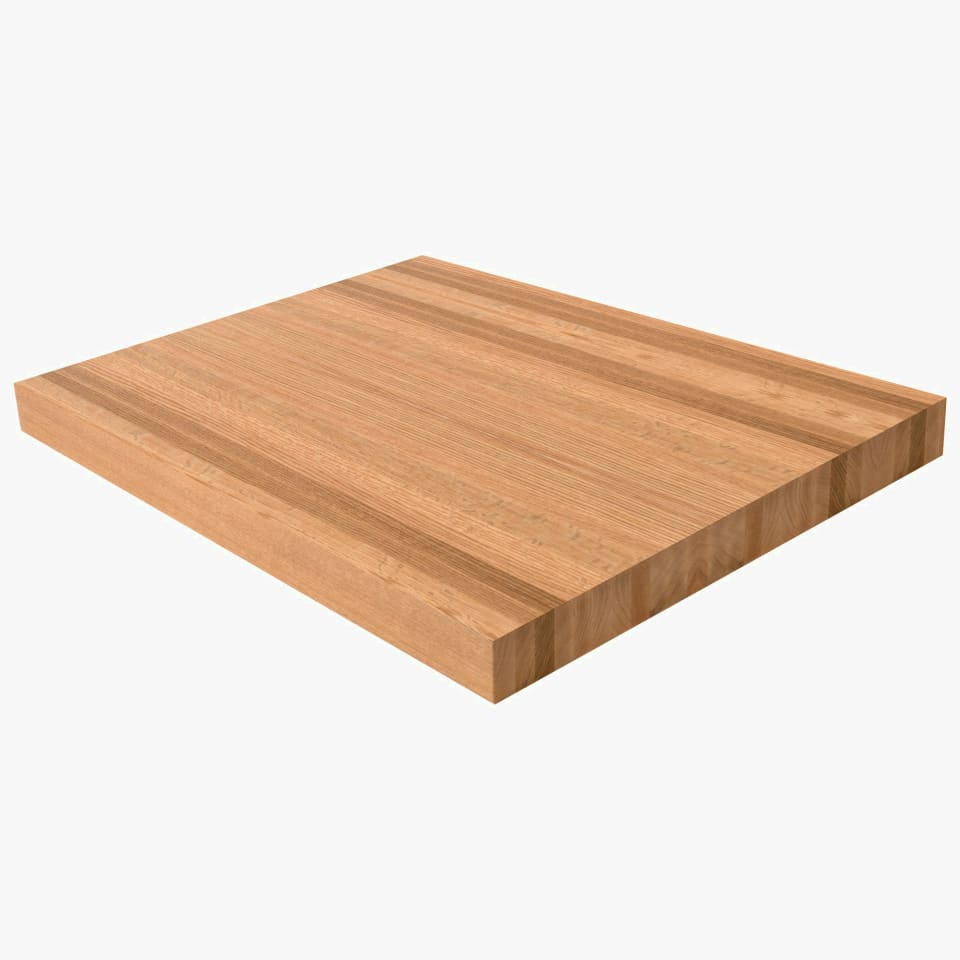 3" Thick Red Oak Landing Platform - Butcher Block