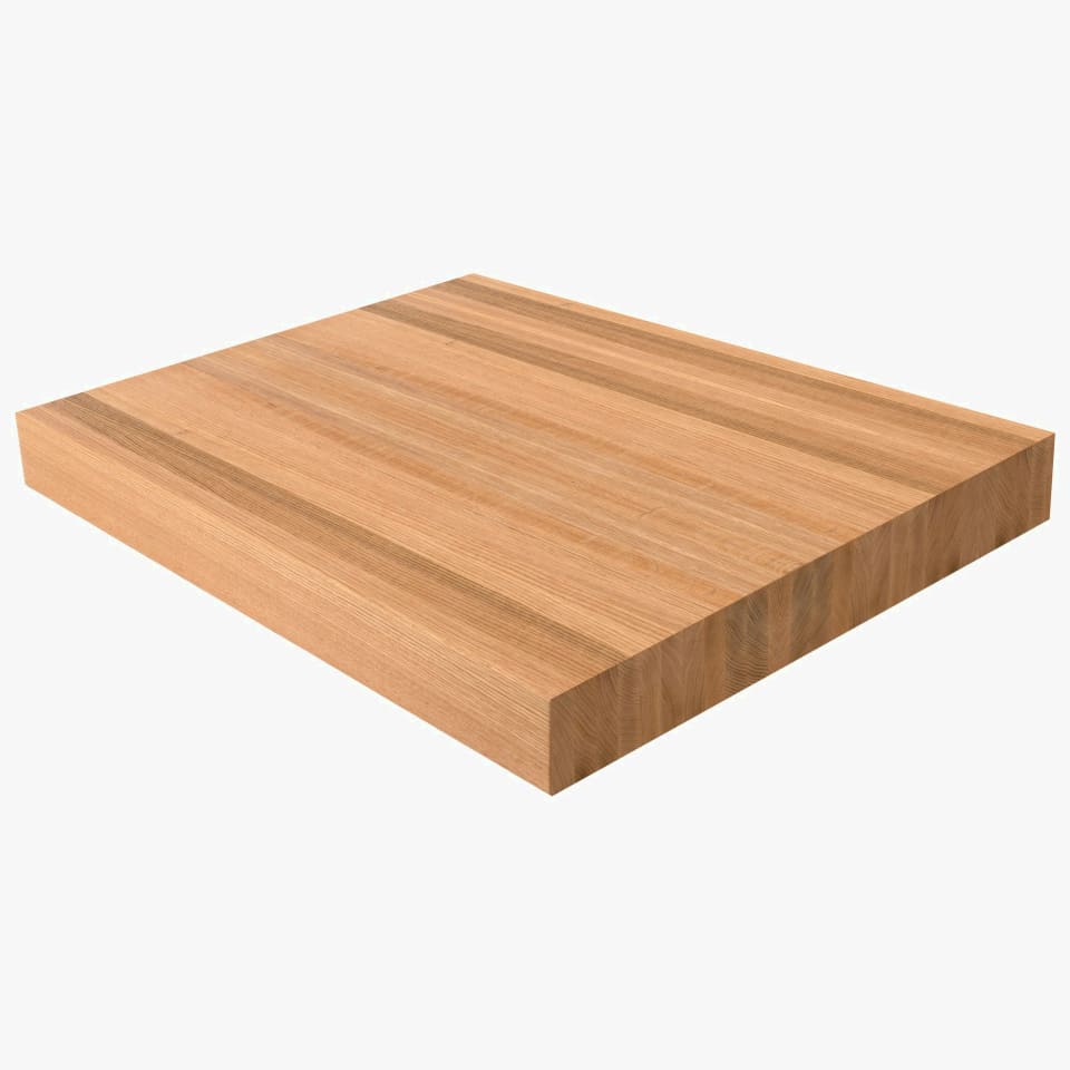 4" Thick Red Oak Landing Platform - Butcher Block